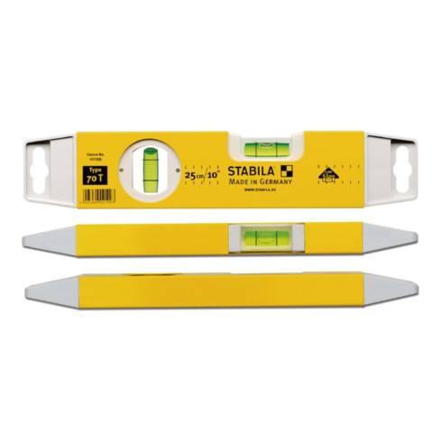 STABILA Torpedo-Wasserwaage Type 70 T 25 cm
