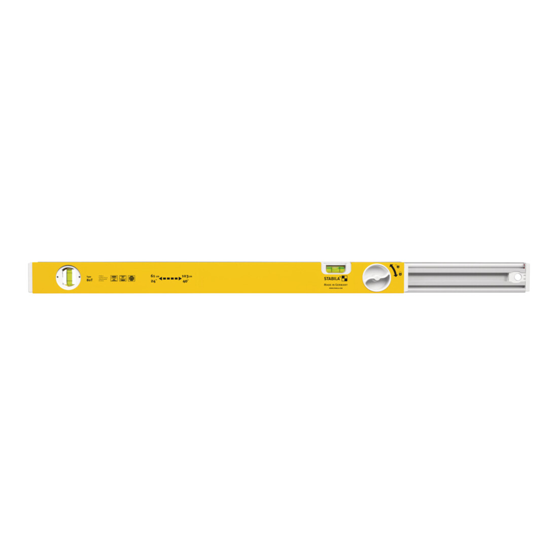 STABILA Uitschuifbare waterpas 80T, Lengte: 800 mm