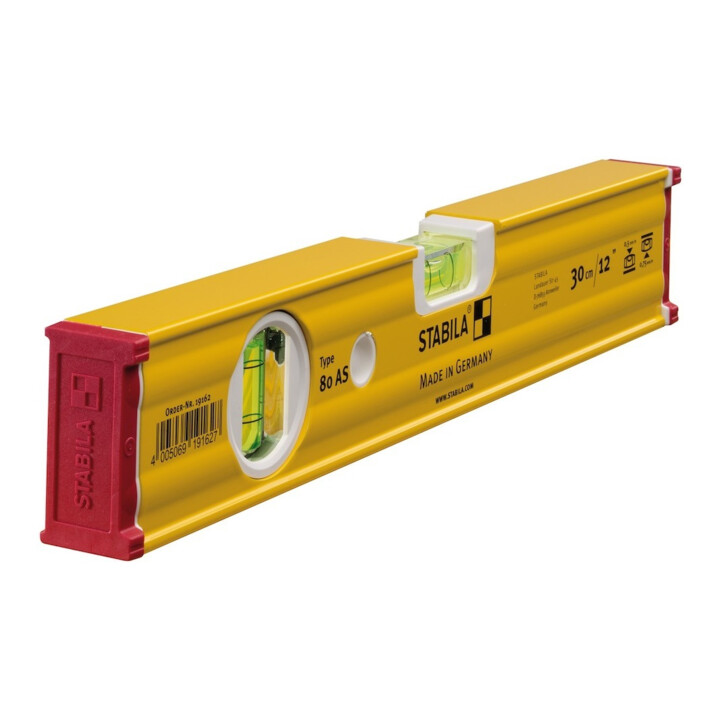 STABILA Wasserwaage 80 AS 30cm Alu.gelb ± 0,5 mm/m