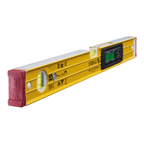 STABILA Wasserwaage elektronisch 96-M electronic gelb, 61cm, Magnet, IP 65, 2 Displays
