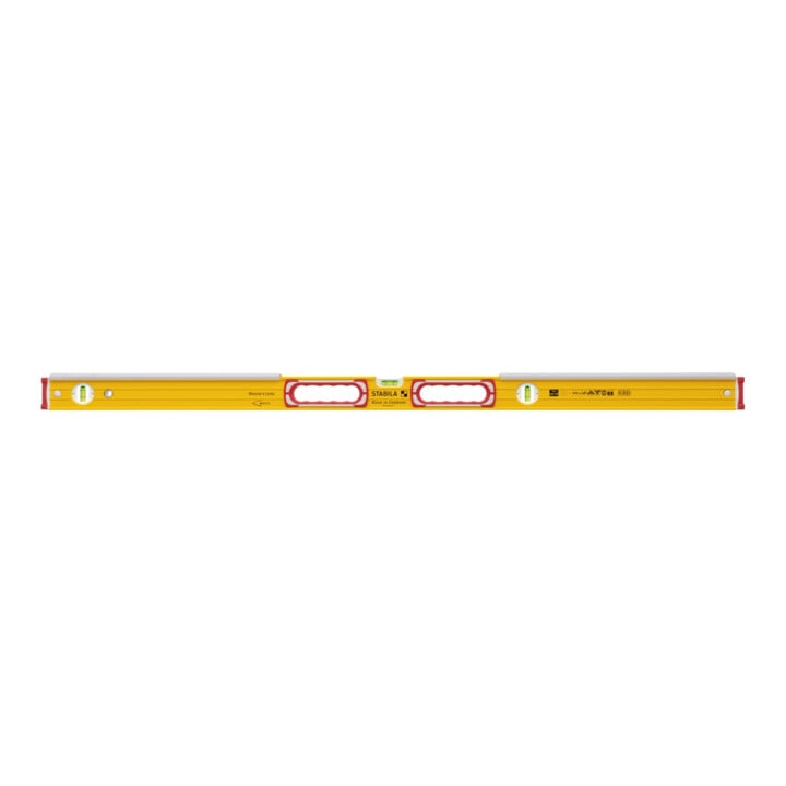 STABILA Wasserwaage Type 196-2 K 122 cm mit schlagfestem Klopfschutz