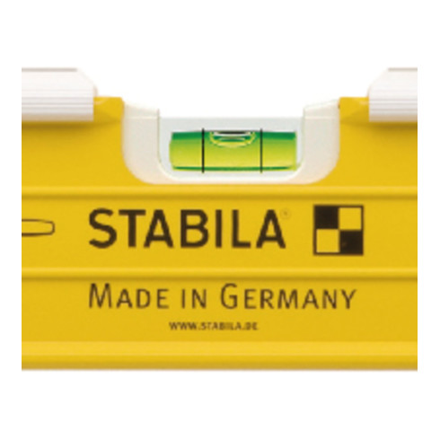 STABILA Wasserwaage Type 196-2 K 122 cm mit schlagfestem Klopfschutz