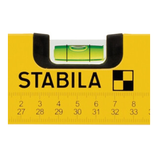STABILA Wasserwaage Type 70 MAS 80 cm mit Markierschiebern und Skalenaufdruck