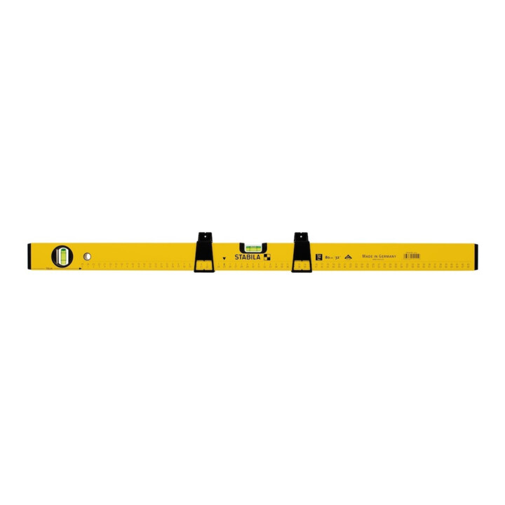STABILA Wasserwaage Type 70 MAS 80 cm mit Markierschiebern und Skalenaufdruck