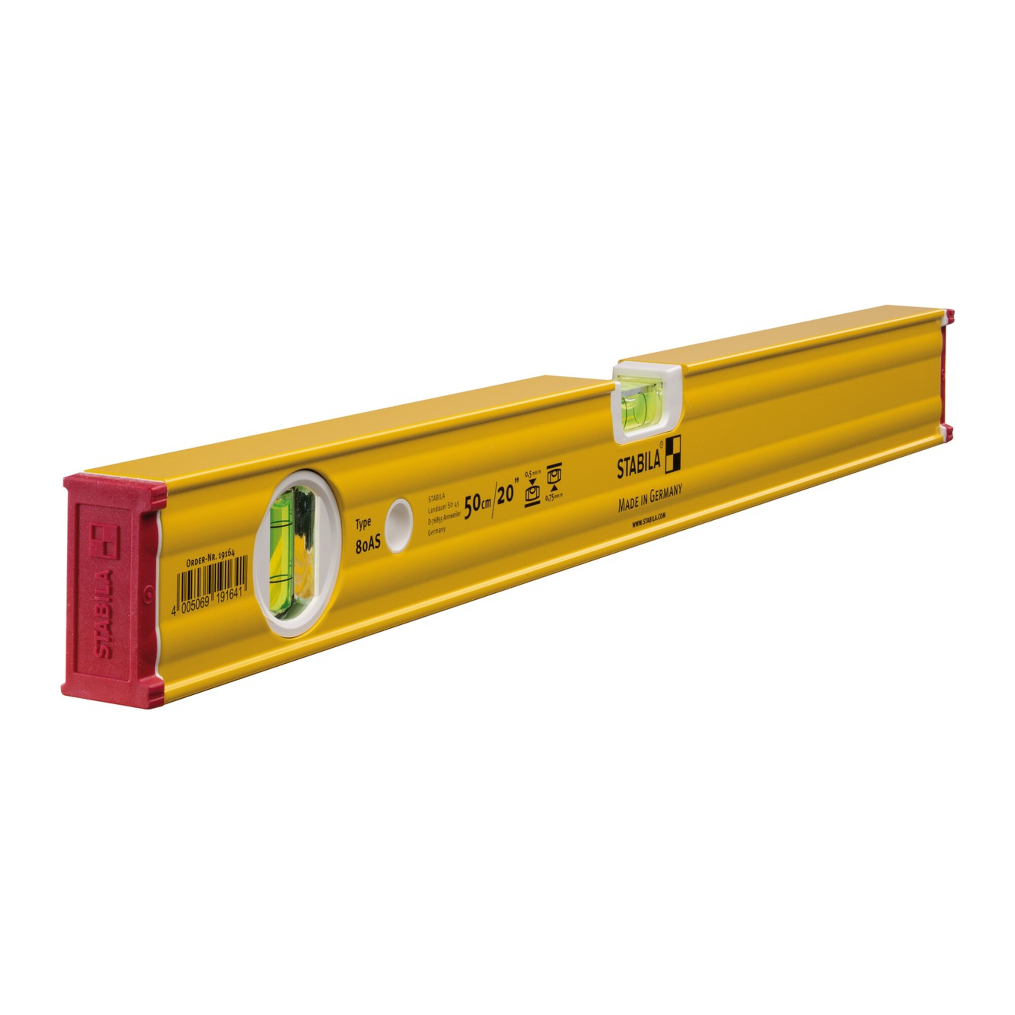 STABILA Wasserwaage Type 80 AS, 50 cm