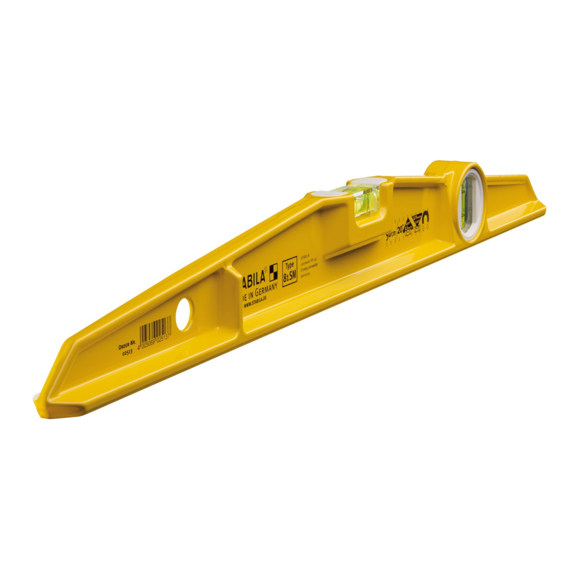 STABILA Wasserwaage Type 81 SM 50 cm mit Magnetsystem