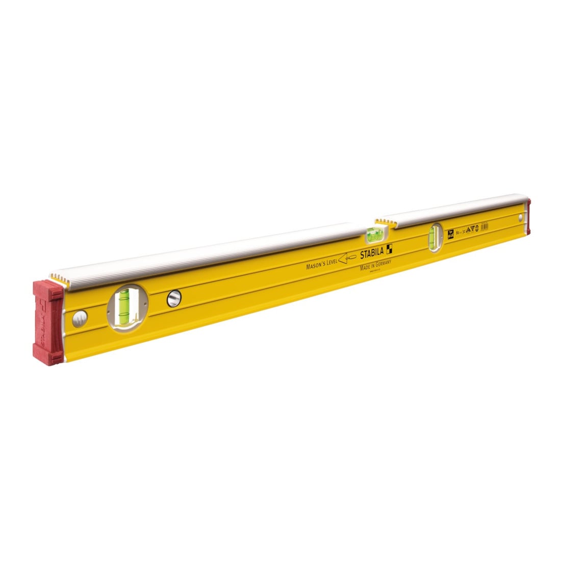 STABILA Wasserwaage Type 96-2 K 81 cm mit schlagfestem Klopfschutz
