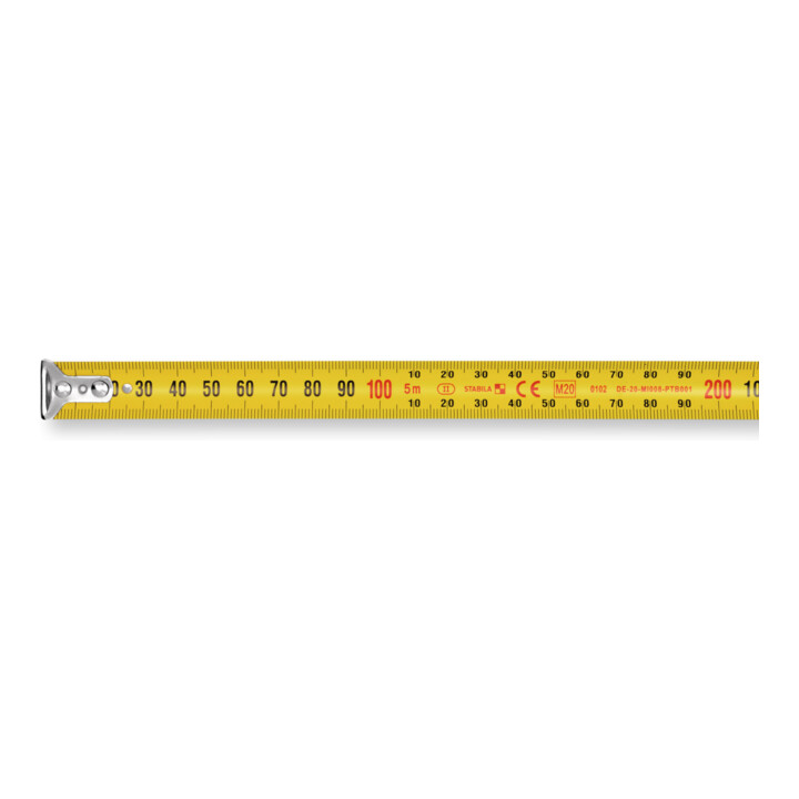 STABILA Zakbandmaat BM 100, 5 m, 1000 schaal, metrisch
