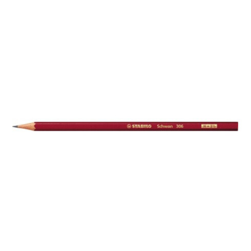 STABILO Bleistift Swano 306/H rot