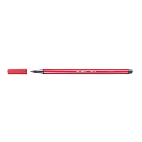 STABILO Fasermaler Pen 68/50 M 1mm Rundspitze dunkelrot
