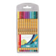 STABILO Fineliner point 88 8810-1 0,4mm farbig sortiert 10 St./Pack.