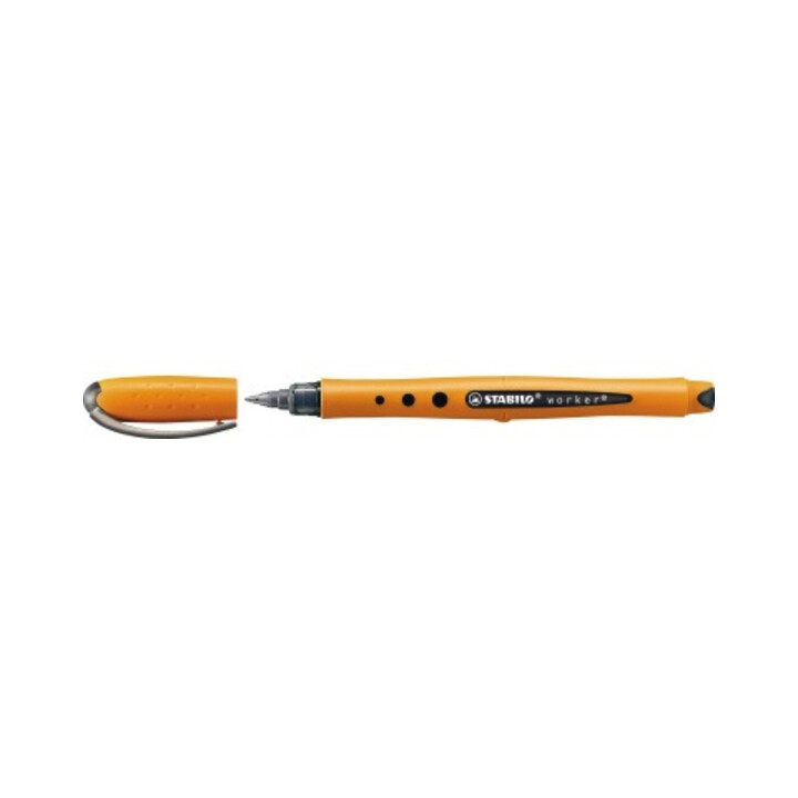 STABILO Rollerball bionic worker fine 2016/46 0,3mm Kappenmodell sw