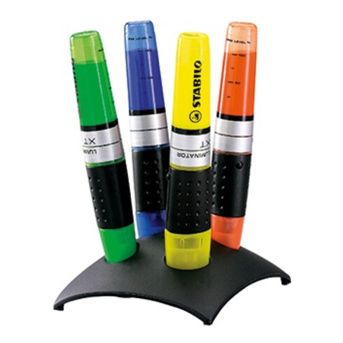 STABILO Textmarker Luminator 7104-2 2-5mm farbig sortiert 4 St./Pack.