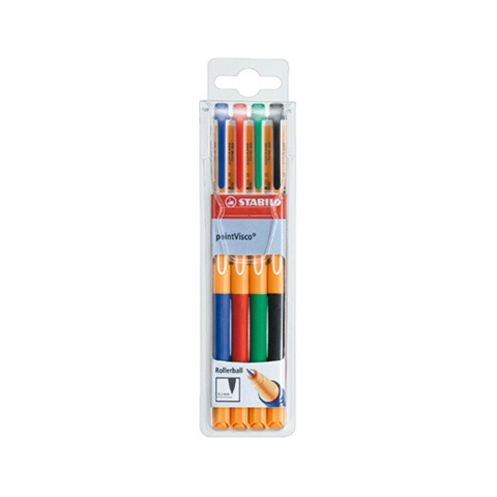 STABILO Tintenroller pointVisco 1099/4 0,5mm sortiert 4 St./Pack.