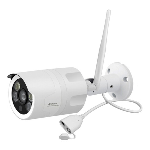 stabo Caméra vidéo couleur sans fil HD 110° pour extérieur WLAN