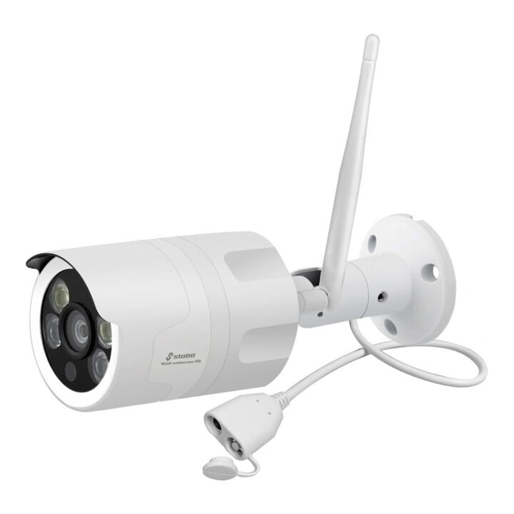 stabo Caméra vidéo couleur sans fil HD 110° pour extérieur WLAN