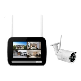 stabo Set de vidéosurveillance couleur sans fil Multifon Security V