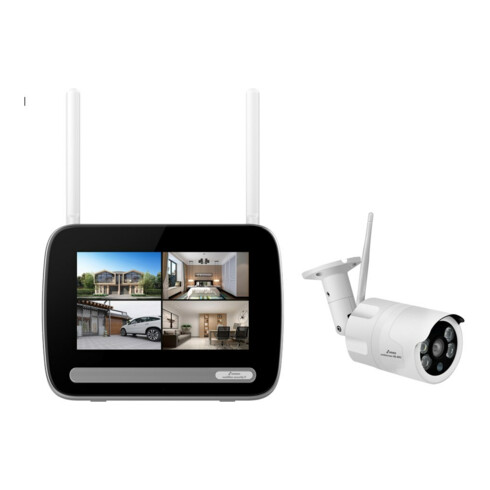 stabo Set de vidéosurveillance couleur sans fil Multifon Security V