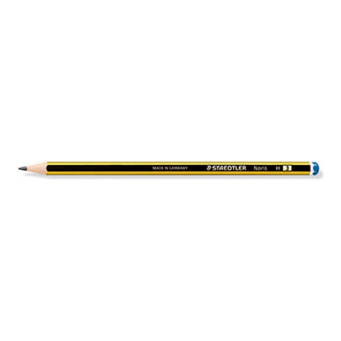 STAEDTLER Bleistift Noris 120-3 H sechskantform gelb/schwarz