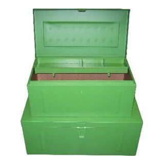 Stahlblechkoffer grün 830x440x340mm (H)