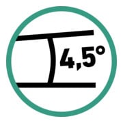 Stahlwille 1/2" (12,5mm) fijnvertande gelede ratel RSW.4.5° L.416mm-4