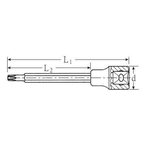 Stahlwille Schraubendrehereinsätze 2054TX, Länge 140 mm