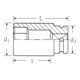 Stahlwille 1" (25mm) IMPACT-Steckschlüsseleinsatz SW.33mm L.63mm-3