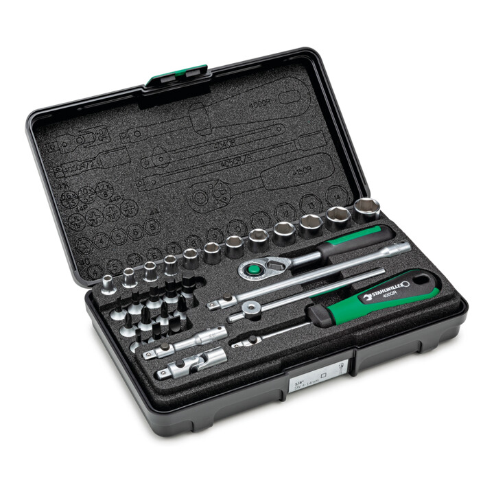 Stahlwille 1/4" (6,3mm) dopsleutelset No.40/24/6QR KN 30-dlg