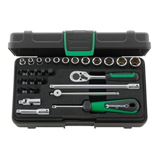 Stahlwille 1/4" (6,3mm) Jeu de clés à douilles Nr.40/24/6 KN 30 pcs.