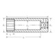 Stahlwille 1/4" (6,3mm) Steckschlüsseleinsatz SW.7/32" L.31,8mm-2