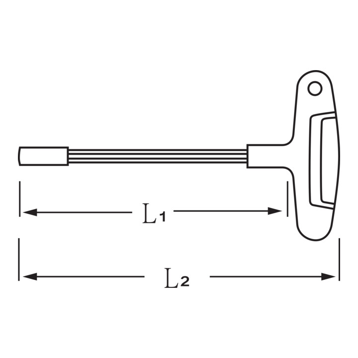 Stahlwille 1/4" Bit-Halter L.165mm