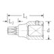 Stahlwille 3/4" (20mm) Schraubendrehereinsatz Gr.T80 TX Gr.17,6mm L.80mm