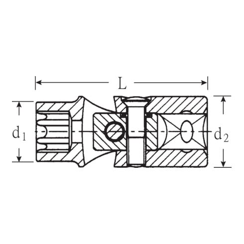 Stahlwille 47TX Gelenk-Steckschlüsseleinsätze