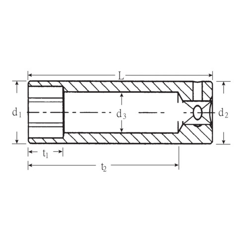 Stahlwille 40D dopsleutelbit