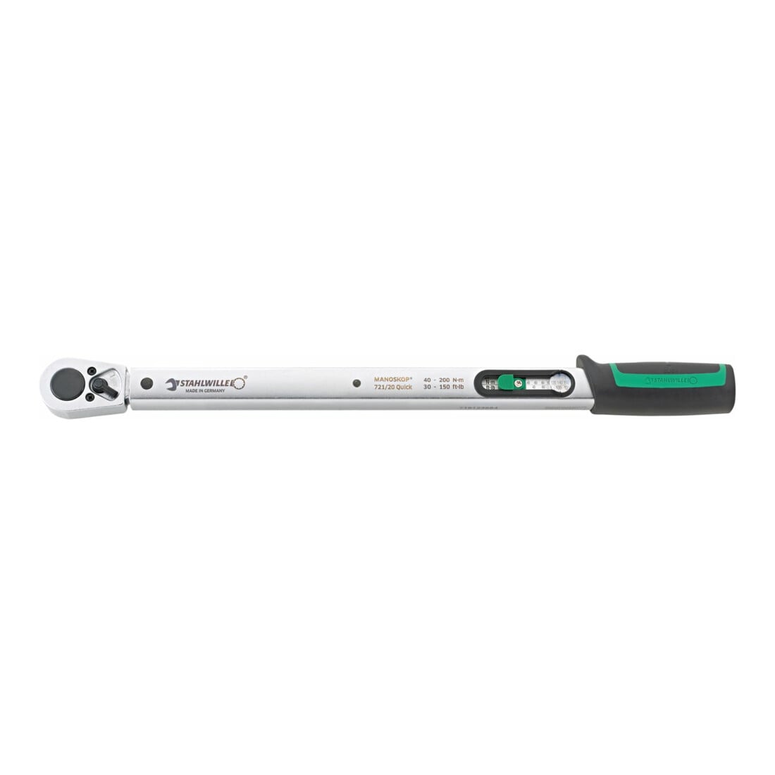Stahlwille 721/20 QUICK auslösender Drehmomentschlüssel 40-200 N·m mit 1/2“ Knarre