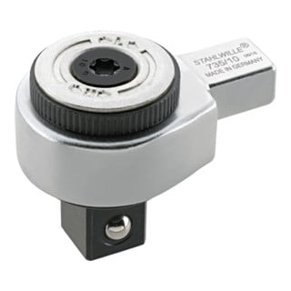Stahlwille 735 Feinzahn-Einsteckknarren Gr. 20 1/2 für Werkzeugaufnahme 14,5x18 mm