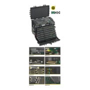 Stahlwille Assortimento di utensili per velivoli (kit AOG) in trolley n.13221 WT/TS, 163pz.