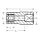 Stahlwille Bussola Stahlwille 1/4", 6,3 mm, misura E4 TORX-4