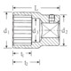STAHLWILLE Bussola poligonale, 1", Apertura: 30mm-5