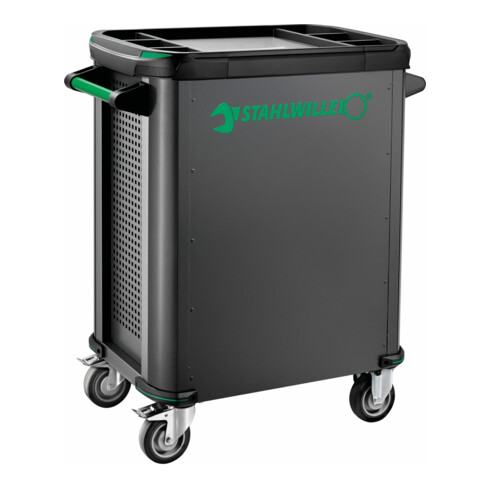 Stahlwille Carrello per officina, 6 cassetti, grigio antracite, RAL 7016
