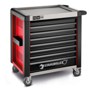 Stahlwille Chariot d'atelier 98/8 PRO 8 tiroirs 651 x 1001 x 1020 mm rouge RAL 3020; noir RAL 9005-5