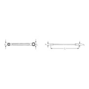 Stahlwille Chiave poligonale doppia per viti TX 21-3