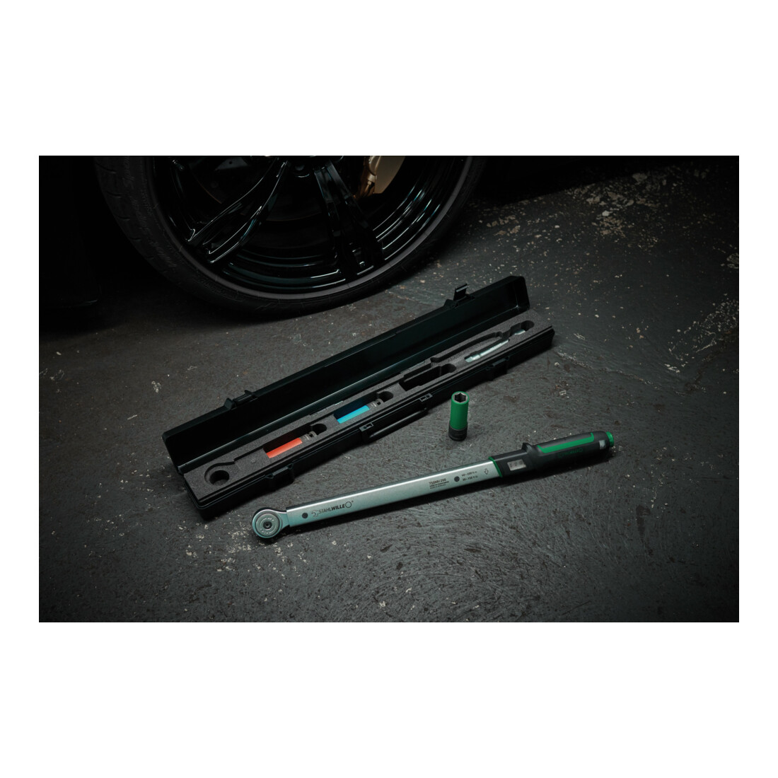 Stahlwille Clé dynamométrique 1/2" 40-200 N·m, Set montage roue 5 pcs 750NR/200/3/1