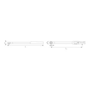 Clé dynamométrique / à angle de rotation électronique STAHLWILLE SENSOTORK® 713R-5
