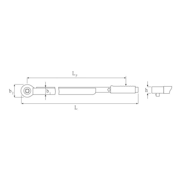 STAHLWILLE Clé dynamométrique avec cliquet «Standard Manoskop» 800 N·m