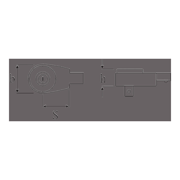 STAHLWILLE Cliquet emboîtable réversible 3-3/4HD Pouces