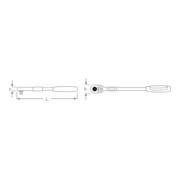 Stahlwille Cricchetto telescopico 1/2" RSW.10° L.410mm-3
