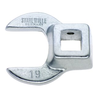 Stahlwille CROW-FOOT-Schlüssel SW.19mm Innen-4kant 3/8" L.42,5mm