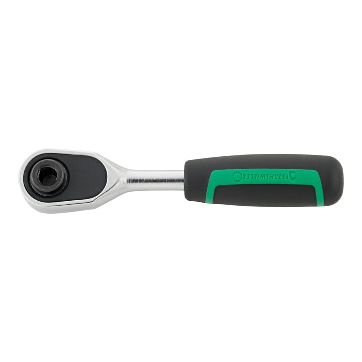 Stahlwille D 6,3 (1/4") Bit-Feinzahnknarre mit Ausdrückfunktion RSW.4.5° L.117mm Chrome-Alloy-Steel, verchromt