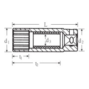 Stahlwille Dop voor bougies, 3/8 inch, Sleutelwijdte: 16 mm-2